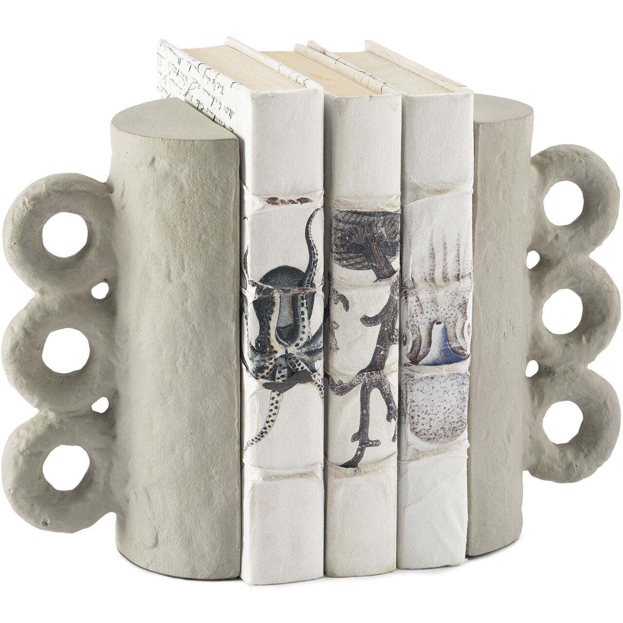 Chandra 8 X 4 inch Grey Bookend Set
