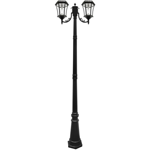 Victorian LED 87 inch Black Lamp Post Set, Solar