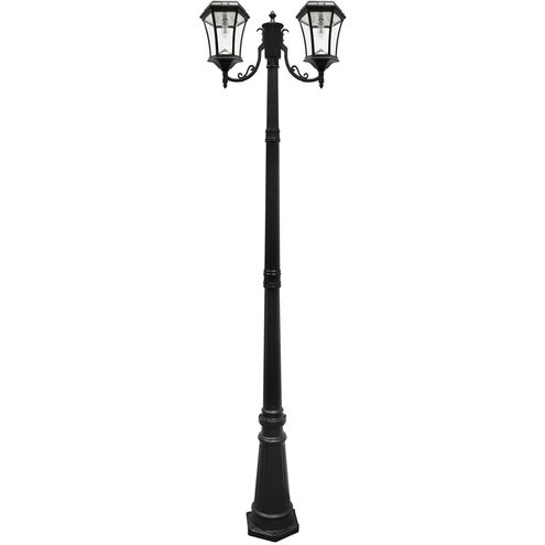 Victorian LED 87 inch Black Lamp Post Set