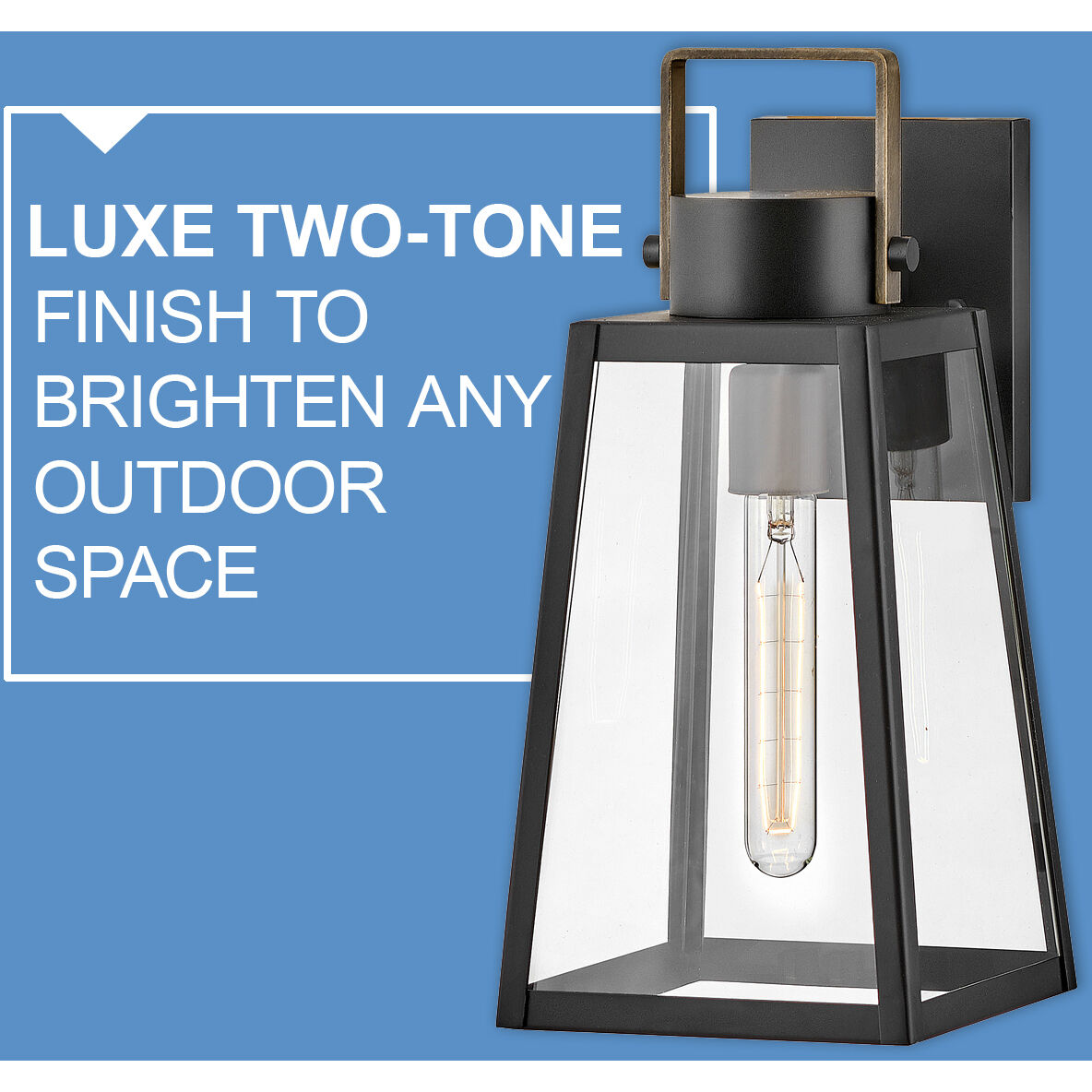 Hugh LED 25 inch Antique Brushed Aluminum Outdoor Wall Mount