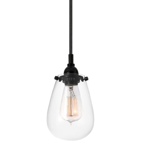 Chelsea 1 Light 5 inch Satin Black Pendant Ceiling Light