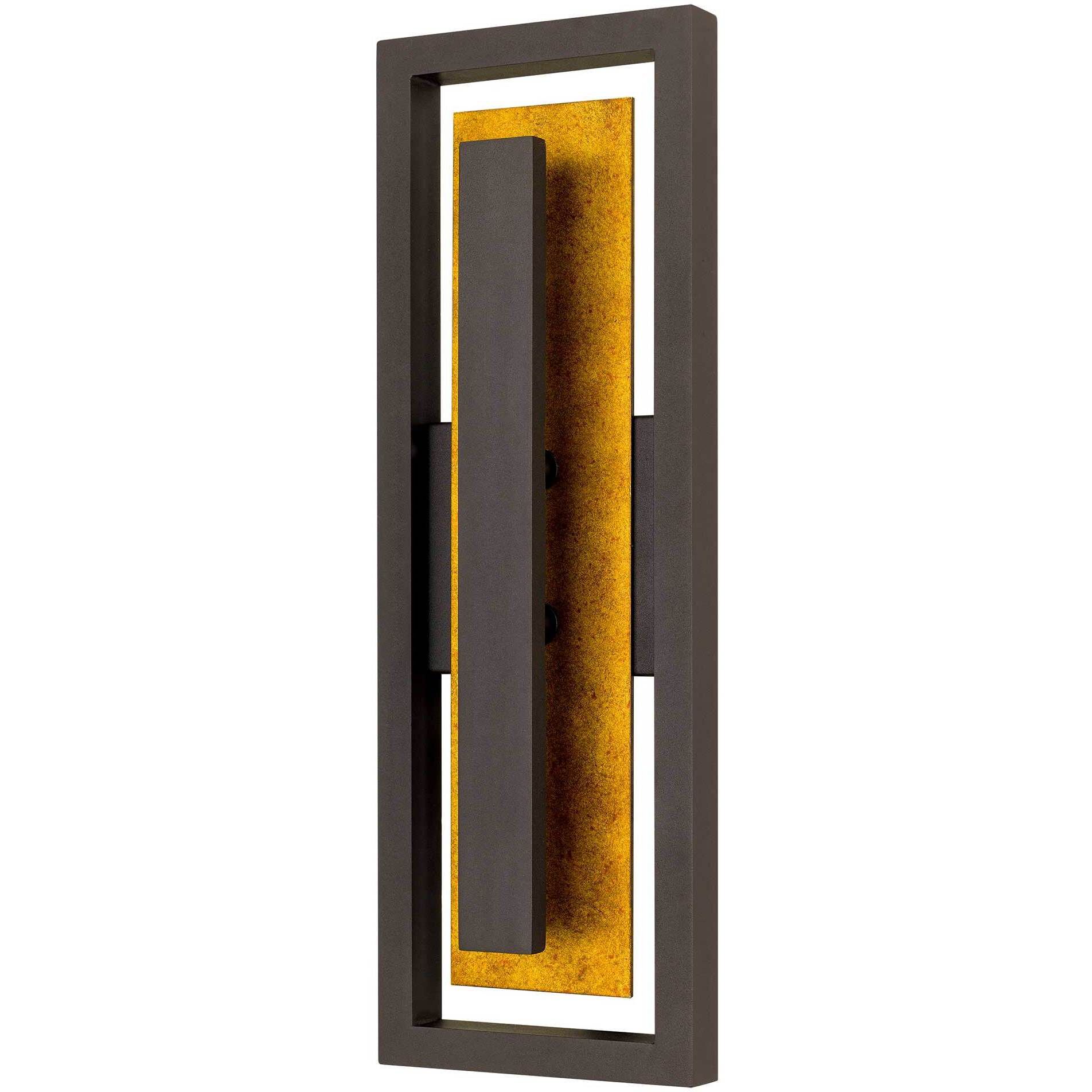 Panels LED 20.38 inch Dark Bronze Outdoor Wall Sconce