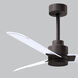 Atlas Alessandra 42 inch Textured Bronze with Matte White Blades Indoor/Outdoor Ceiling Fan