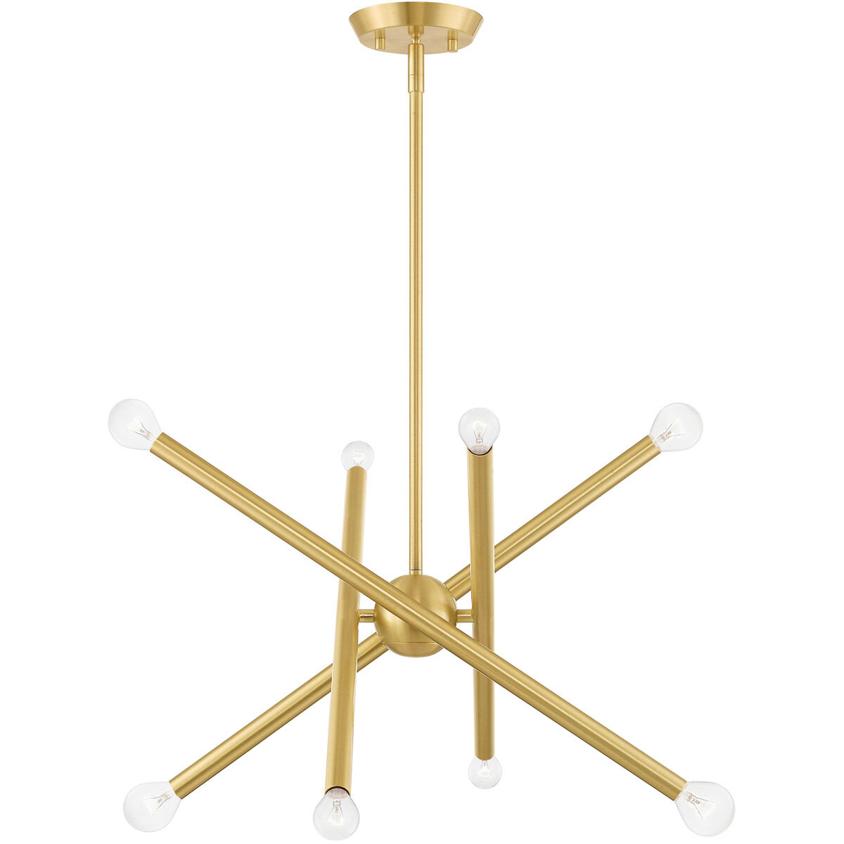 Soho 8 Light 20 inch Satin Brass Chandelier Ceiling Light