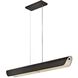 Arco LED 46 inch Black Oxide Chandelier Ceiling Light