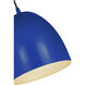 Z-Studio 1 Light 9.5 inch Blue Pendant Ceiling Light