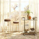 Henry 30 inch Matte Brown and Brass Bar Stool
