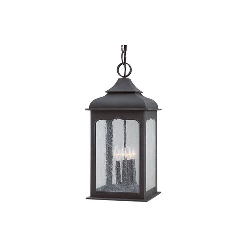 Vigilius 4 Light 11 inch Colonial Iron Outdoor Pendant