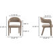 Martens Brown Dining Chair in Light Brown