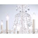 Sterling 12 Light Silver Chandelier Ceiling Light in Spectra, Polished Silver
