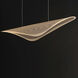 Manta LED 59 inch Black Linear Pendant Ceiling Light