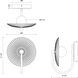 Alora Mood Hera LED 9 inch Matte Black Bath Vanity Light Wall Light