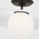Windsor Smith Mahalo LED 22 inch Bronze Semi-Flush Mount Ceiling Light in Matte White