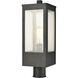Angus 1 Light 20 inch Charcoal Outdoor Post Light