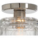 Bijoux 1 Light 7 inch Polished Nickel Flush Mount Ceiling Light