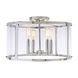 Bryant 4 Light 16 inch Polished Nickel Semi-Flush Mount Ceiling Light
