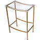 Acrylic 25 inch Gold and Clear Counter Stool