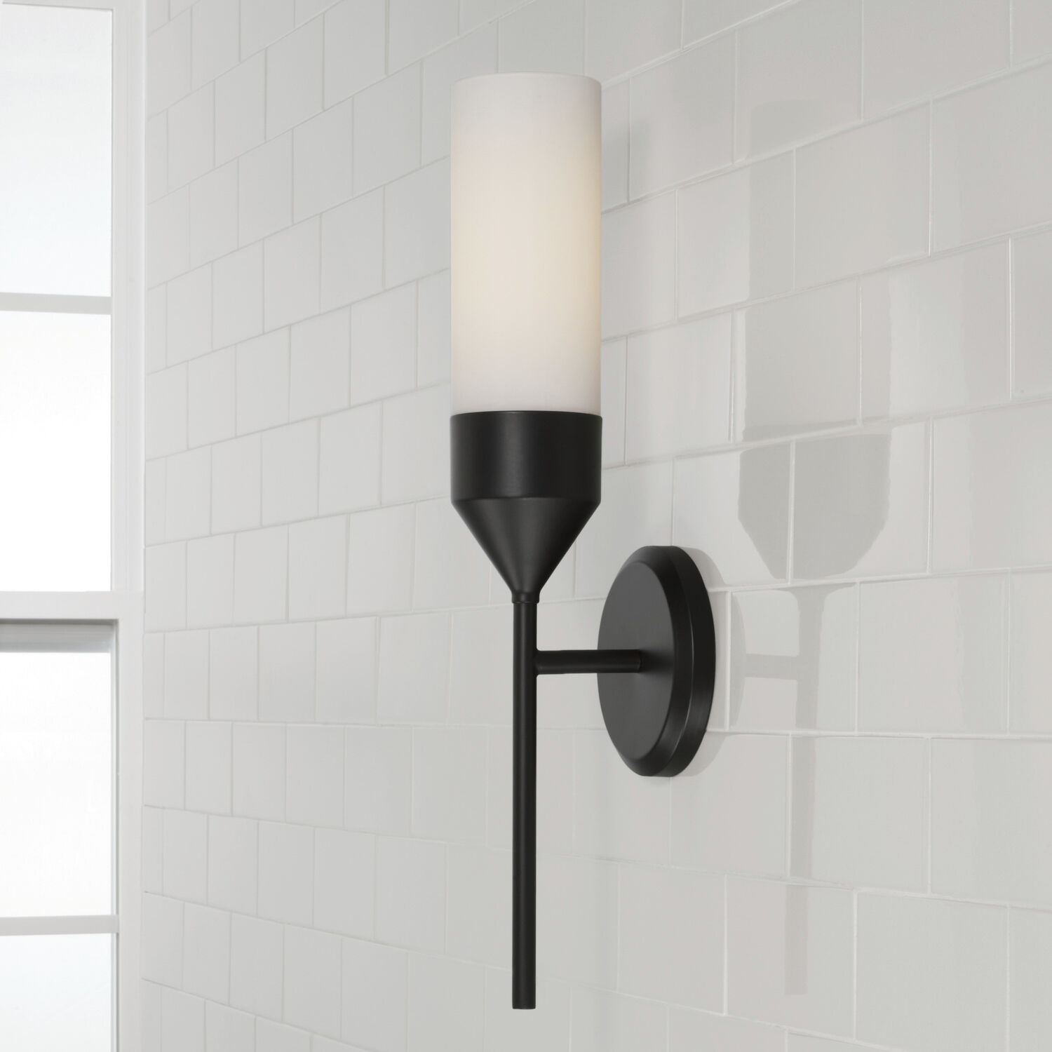 Devon 1 Light 5 inch Matte Black Sconce Wall Light