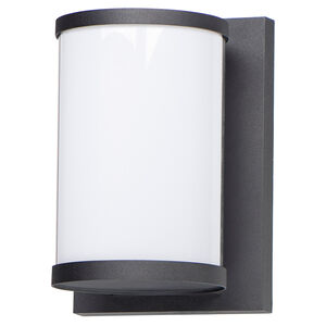 Barrel LED 10 inch Black Outdoor Wall Mount