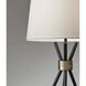 Benson 60 inch 150.00 watt Black with Antique Bronze Accent Floor Lamp Portable Light