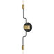 Austen 2 Light 5.25 inch Black with Lacquered Brass Sconce Wall Light