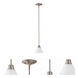 Empire 1 Light 7 inch Brushed Nickel Mini Pendant Ceiling Light