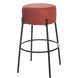 Soloist 29 inch Black and Tangerine Bar Stool