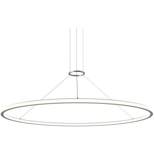 Luna LED 62 inch Bright Satin Aluminum Pendant Ceiling Light