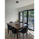 Array LED 72 inch Matte Black Horizontal Pendant Ceiling Light 