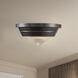 Willard 1 Light 10.13 inch Urban Bronze/Prismatic Glass Flush Mount Ceiling Light in Clear Prismatic Glass