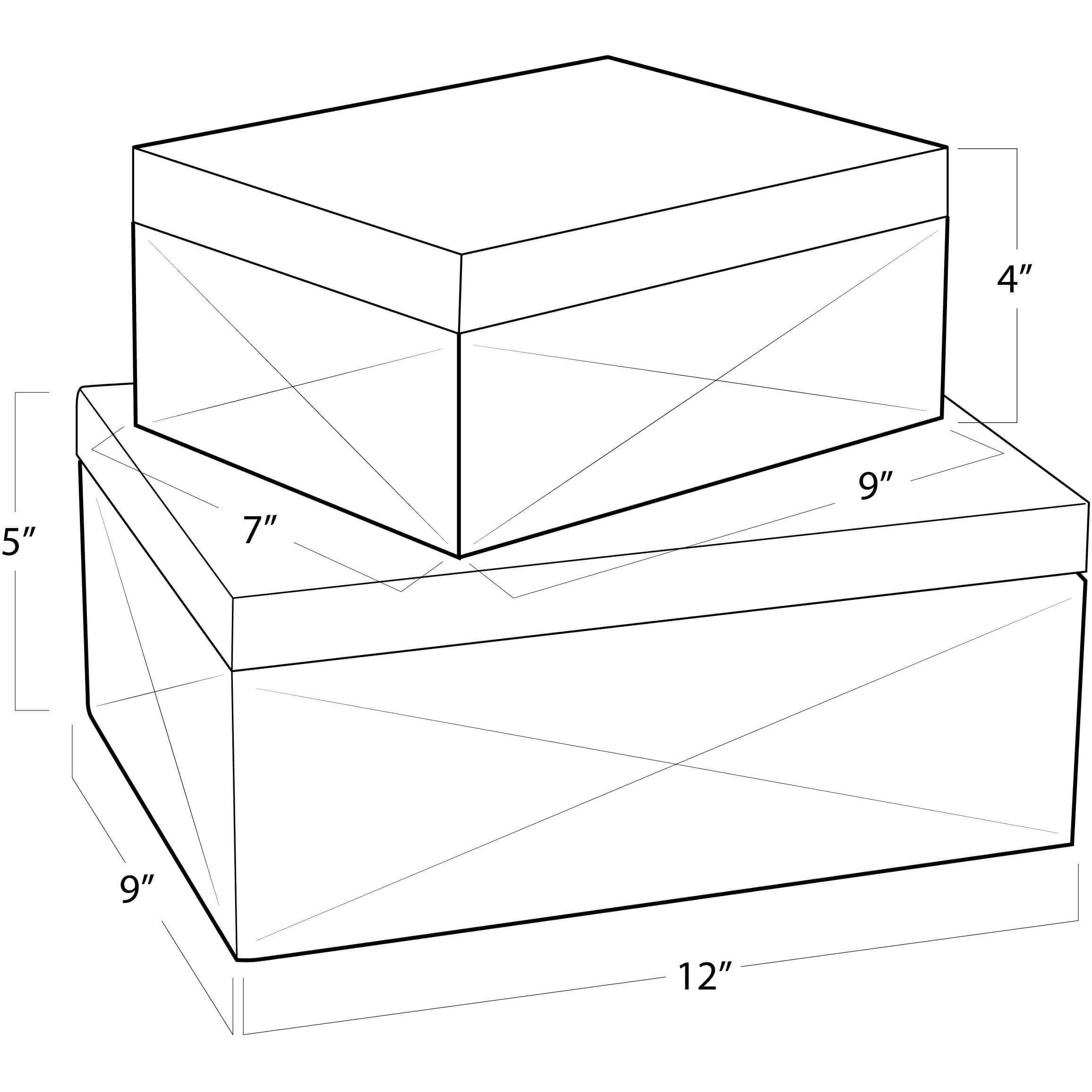 Andres 12 X 9 inch Grey Box