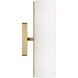Drew & Jonathan Capalino 2 Light 5 inch Satin Brass Sconce Wall Light