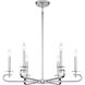 Torino 6 Light 28 inch Polished Nickel Chandelier Ceiling Light, Essentials