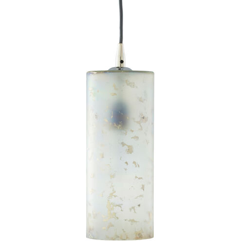 Glasshill 1 Light 4 inch Light Gray and Nickel Pendant Ceiling Light