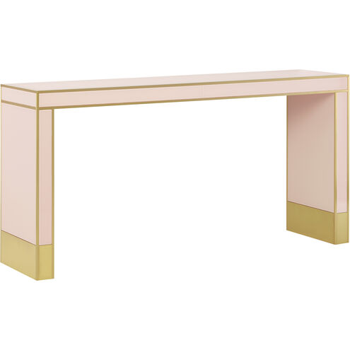 Arden 60 inch Silver Peony/Satin Brass Console Table