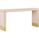 Arden 60 inch Silver Peony/Satin Brass Console Table