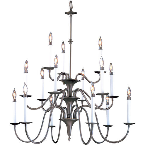 Jamestown 15 Light 35 inch Satin Pewter Foyer Chandelier Ceiling Light