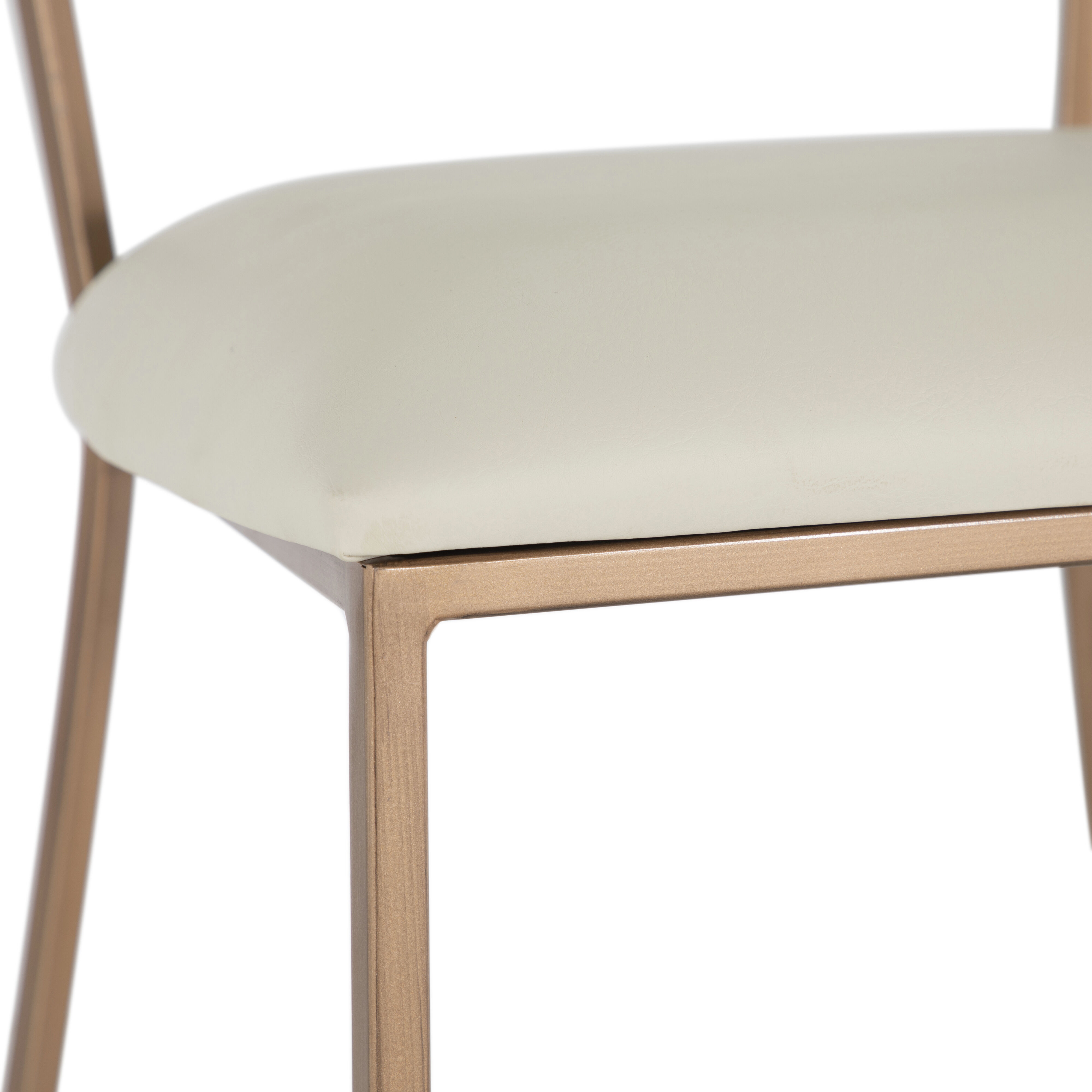 Matlock 36.75 inch White & Ivory / Yellow Bar Counter Stool