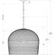 Piero 3 Light 22.25 inch White Chandelier Ceiling Light, Medium