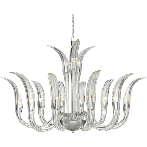 Cisne 13 Light 39.5 inch Polished Nickel Chandelier Ceiling Light