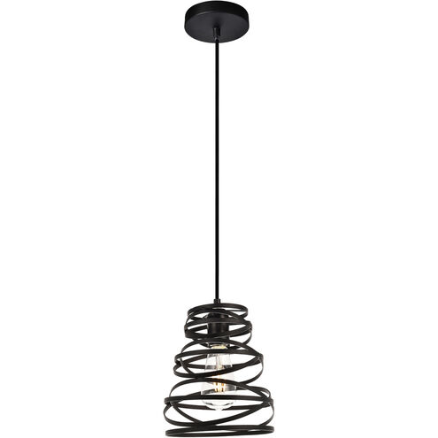 Sybil 1 Light 8 inch Matte Black Pendant Ceiling Light