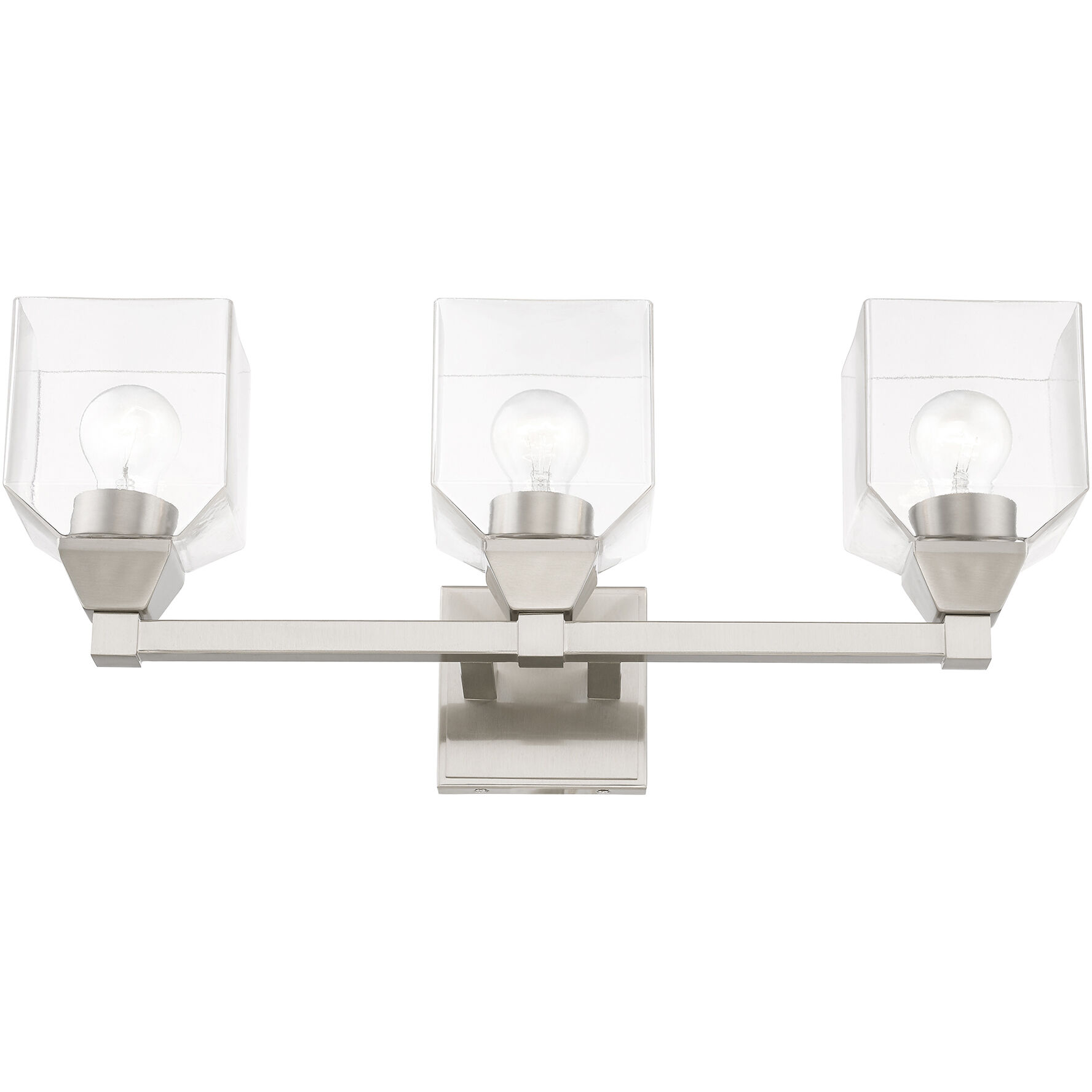 Aragon 3 Light 23 inch Brushed Nickel Vanity Sconce Wall Light