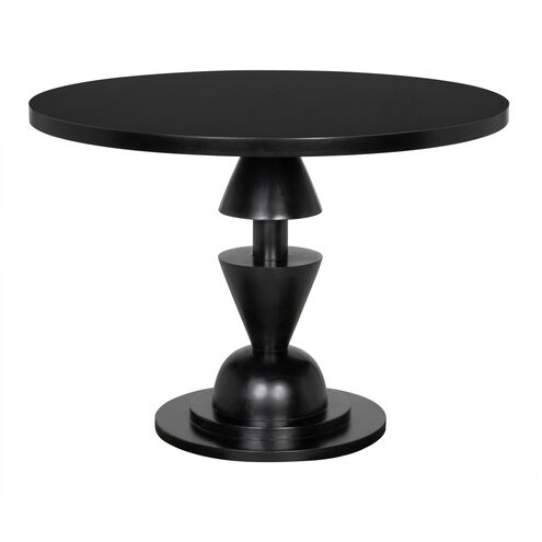 Varick 40 X 40 inch Hand Rubbed Black Dining Table