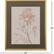 Delicate Sketch 33146 Pink and Gray and Neutral Framed Art