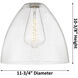 Downtown Urban Crown Point 1 Light 12 inch Satin Nickel Pendant Ceiling Light