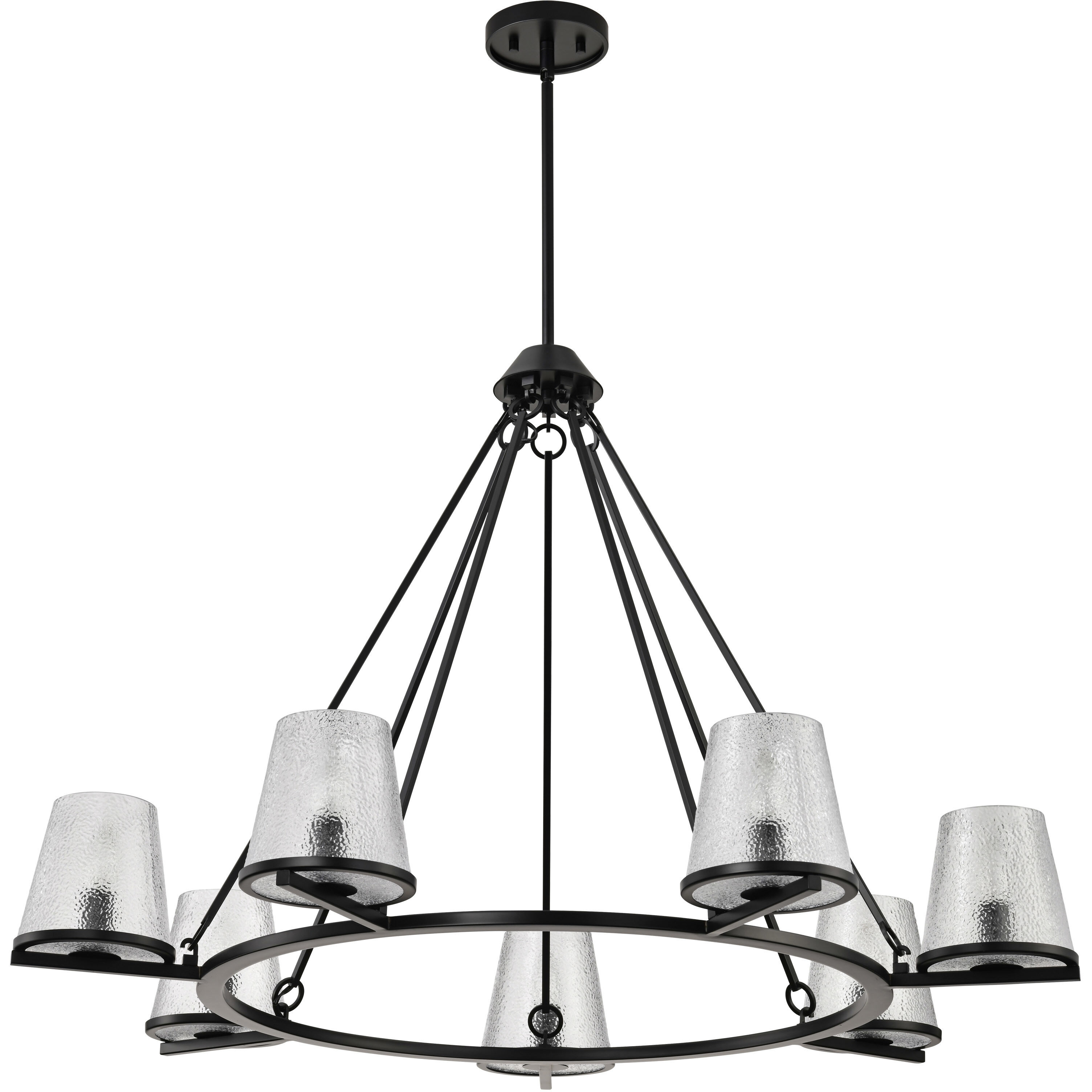 Valentine 40 inch Black Chandelier Ceiling Light