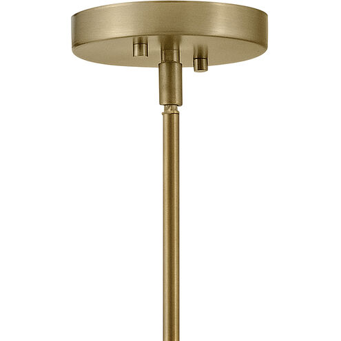 Maisie 1 Light 15 inch Lacquered Brass Pendant Ceiling Light in Clear