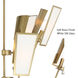 Ricochet 8 Light 40 inch Soft Brass Chandelier Ceiling Light
