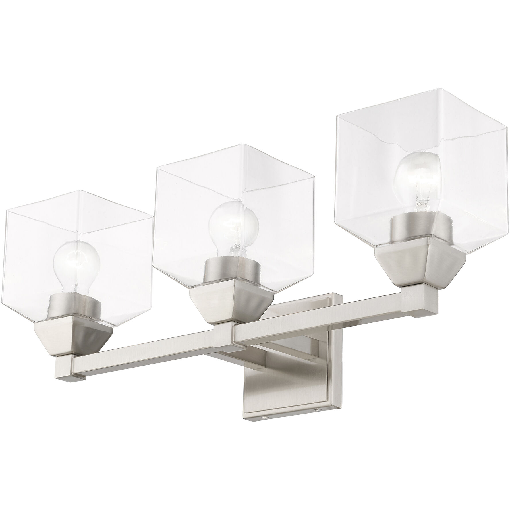 Aragon 3 Light 23 inch Brushed Nickel Vanity Sconce Wall Light