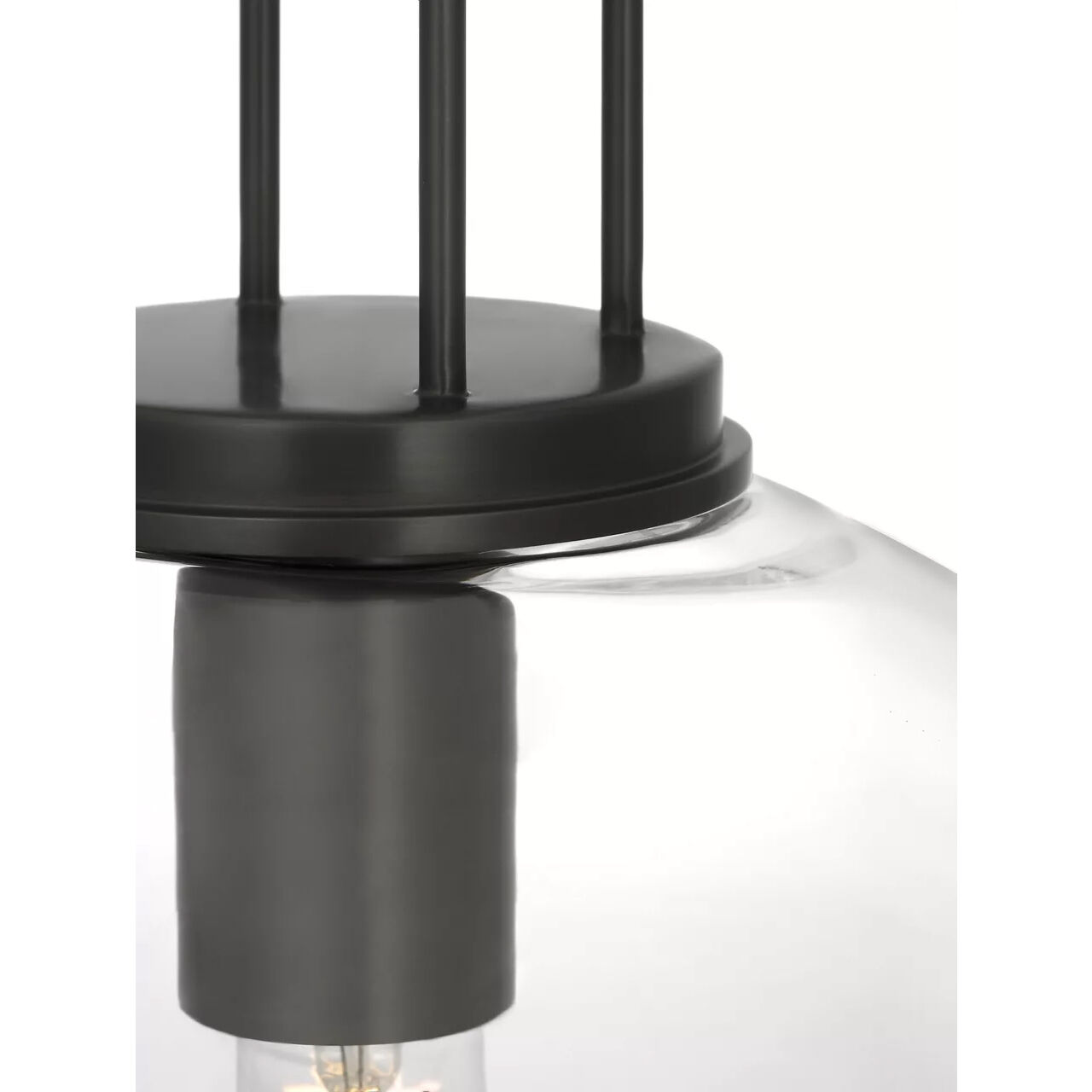 Marie Flanigan Meir LED 12.25 inch Bronze Pendant Ceiling Light in Clear Glass